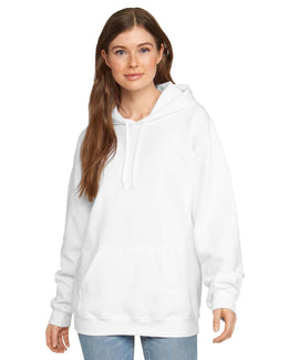 Gildan Softstyle Fleece Pullover Hooded Sweatshirt SF500 | White - Front