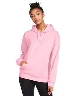 Gildan Softstyle Fleece Pullover Hooded Sweatshirt SF500 | Light Pink - Front