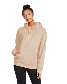 Gildan Softstyle Fleece Pullover Hooded Sweatshirt SF500 | Sand - Front