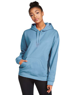 Gildan Softstyle Fleece Pullover Hooded Sweatshirt SF500 | Stone Blue - Front