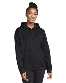 Gildan Softstyle Fleece Pullover Hooded Sweatshirt SF500 | Black - Front
