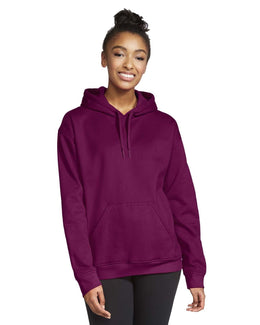 Gildan Softstyle Fleece Pullover Hooded Sweatshirt SF500 | Maroon - Front