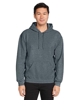 Gildan Softstyle Fleece Pullover Hooded Sweatshirt SF500 | Dark Heather - Front