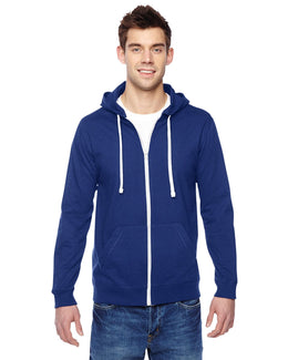 Fruit of the Loom Sofspun 100% Cotton Full-Zip Hoodie SF60R | Admiral Blue - Front