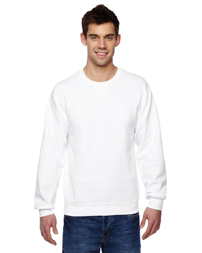 Fruit of the Loom Sofspun Crewneck Sweatshirt SF72R | White - Front