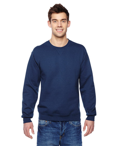 Fruit of the Loom Sofspun Crewneck Sweatshirt SF72R | J Navy - Front