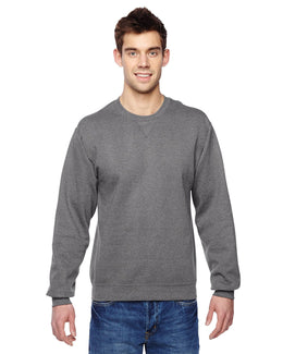 Fruit of the Loom Sofspun Crewneck Sweatshirt SF72R | Charcoal Heather - Front