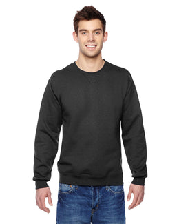 Fruit of the Loom Sofspun Crewneck Sweatshirt SF72R | Black - Front