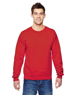 Fruit of the Loom Sofspun Crewneck Sweatshirt SF72R | Fiery Red - Front