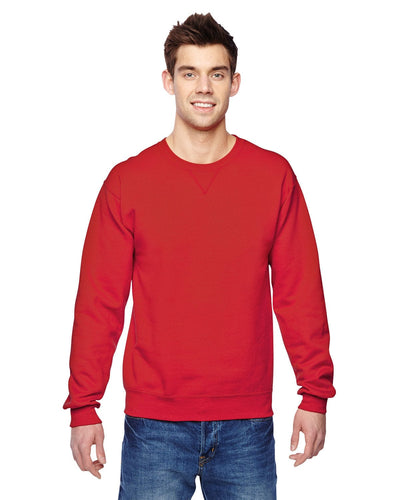 Fruit of the Loom Sofspun Crewneck Sweatshirt SF72R | Fiery Red - Front