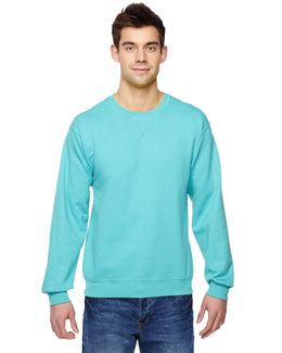 Fruit of the Loom Sofspun Crewneck Sweatshirt SF72R | Scuba Blue - Front