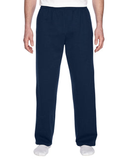 Fruit of the Loom Sofspun Open-Bottom Sweatpants SF74R | J Navy - Front