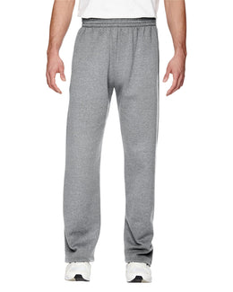 Fruit of the Loom Sofspun Open-Bottom Sweatpants SF74R | Athletic Heather - Front