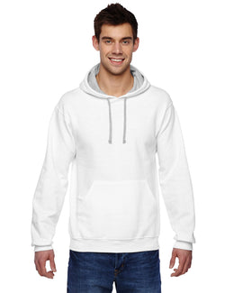 Fruit of the Loom Sofspun Hooded Sweatshirt SF76R | White - Front