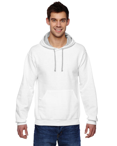 Fruit of the Loom Sofspun Hooded Sweatshirt SF76R | White - Front