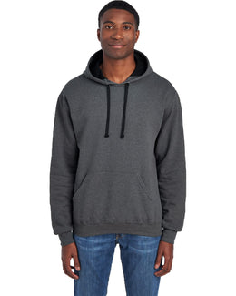 Fruit of the Loom Sofspun Hooded Sweatshirt SF76R | Charcoal Heather - Front