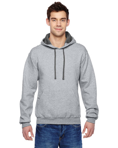 Fruit of the Loom Sofspun Hooded Sweatshirt SF76R | Athletic Heather - Front