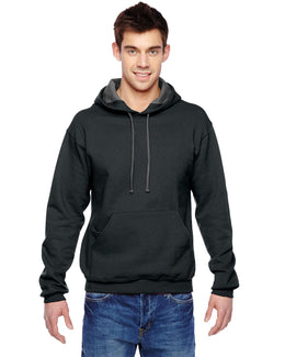 Fruit of the Loom Sofspun Hooded Sweatshirt SF76R | Black - Front
