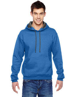 Fruit of the Loom Sofspun Hooded Sweatshirt SF76R | Royal - Front