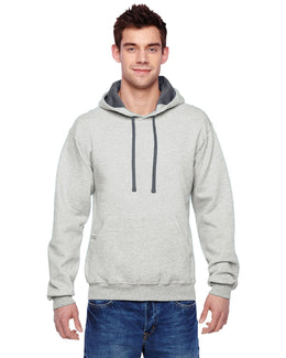 Fruit of the Loom Sofspun Hooded Sweatshirt SF76R | Oatmeal Heather - Front
