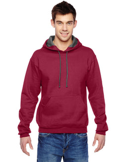 Fruit of the Loom Sofspun Hooded Sweatshirt SF76R | Cardinal - Front