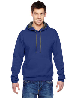Fruit of the Loom Sofspun Hooded Sweatshirt SF76R | Admiral Blue - Front