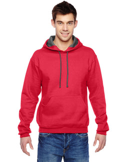 Fruit of the Loom Sofspun Hooded Sweatshirt SF76R | Fiery Red - Front