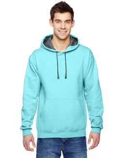 Fruit of the Loom Sofspun Hooded Sweatshirt SF76R | Scuba Blue - Front