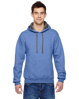 Fruit of the Loom Sofspun Hooded Sweatshirt SF76R | Carolina Heather - Front