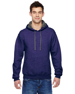 Fruit of the Loom Sofspun Hooded Sweatshirt SF76R | Heather Grape - Front