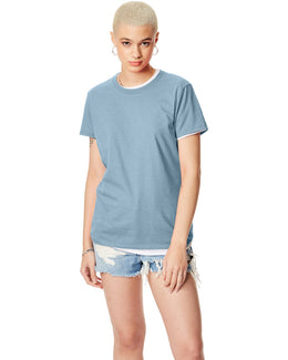 Hanes Ladies Classic Fit Tee SL04 | Light Blue - Front