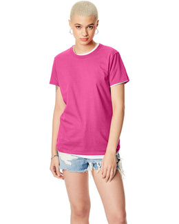 Hanes Ladies Classic Fit Tee SL04 | Wow Pink - Front