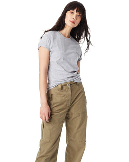 Hanes Ladies Classic Fit Tee SL04 | Light Steel - Front