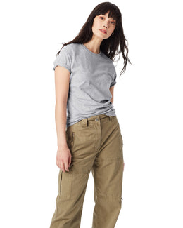 Hanes Ladies Classic Fit Tee SL04 | Ash - Front