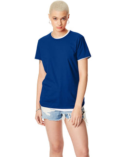 Hanes Ladies Classic Fit Tee SL04 | Deep Royal - Front