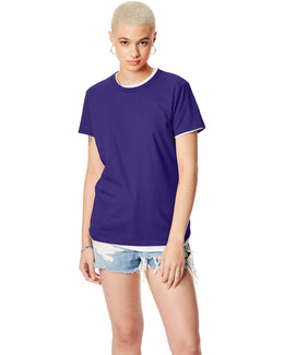 Hanes Ladies Classic Fit Tee SL04 | Purple - Front