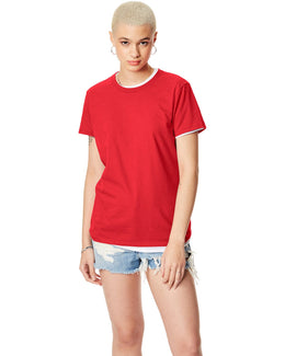 Hanes Ladies Classic Fit Tee SL04 | Athletic Red - Front