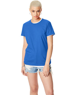 Hanes Ladies Classic Fit Tee SL04 | Bluebell Breeze - Front