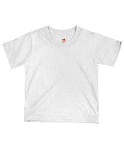 Hanes Toddler Cotton T-Shirt T120 | White - Front