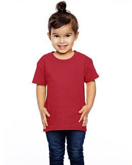 Fruit of the Loom Toddler 100% Heavy Cotton T-Shirt T3930 | True Red - Front