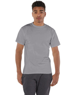 Champion Cotton T-Shirt T525C | Stone Gray - Front