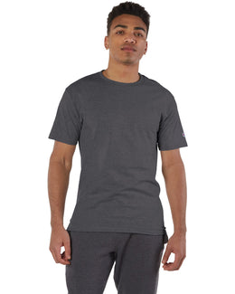 Champion Cotton T-Shirt T525C | Charcoal Heather - Front
