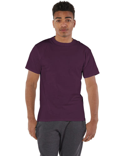 Champion Cotton T-Shirt T525C | Maroon - Front