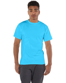 Champion Cotton T-Shirt T525C | Blue Lagoon - Front