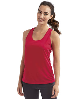 TriDri Ladie's Knot-Back Venus Tank TD042 | Hot Pink - Front