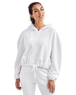 TriDri Ladie's Cropped Maria Hoodie TD085 | White - Front