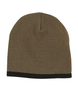 Big Accessories Knit Cap TNT | Olive/ Black - Front