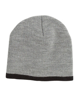Big Accessories Knit Cap TNT | Grey/ Black - Front