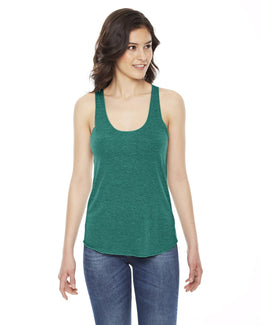 American Apparel Ladies Triblend Racerback Tank TR308W | Tri Evergreen - Front