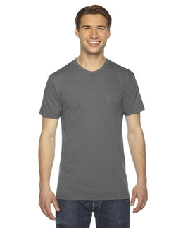 American Apparel Unisex Triblend Short Sleeve Track T-Shirt TR401W | Athletic Grey - Front